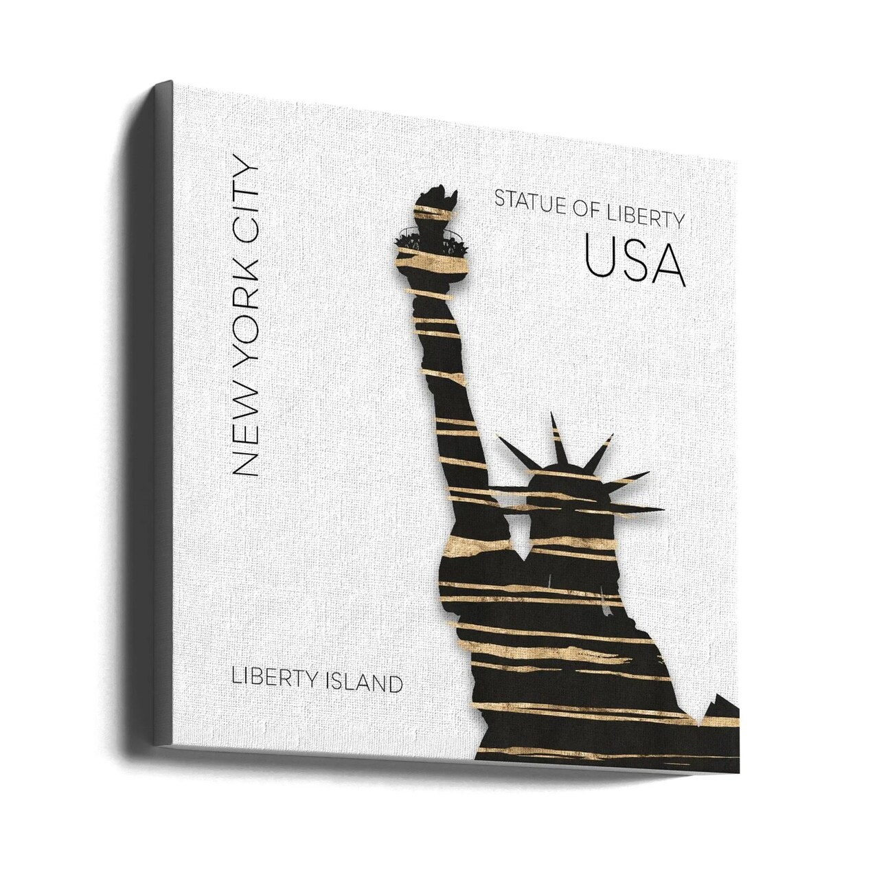 Urban Art NYC Statue of Liberty Square 24x24 Canvas - Corporate Office Art